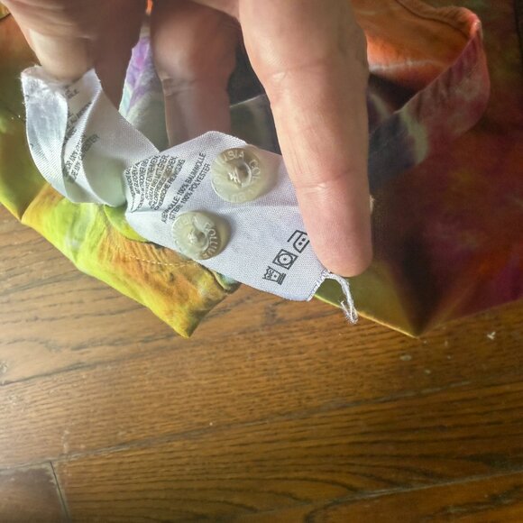 Columbia PFG Tie Dye short sleeve button up shirt Mens size Large - Picture 7 of 9